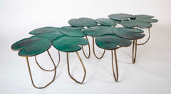 Bronze Lilypad Form Coffee Table by Paula Swinnen