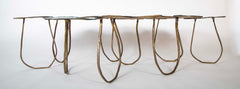 Bronze Lilypad Form Coffee Table by Paula Swinnen