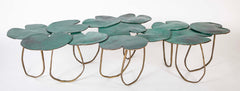 Bronze Lilypad Form Coffee Table by Paula Swinnen