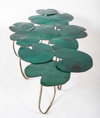 Bronze Lilypad Form Coffee Table by Paula Swinnen