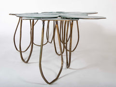 Bronze Lilypad Form Coffee Table by Paula Swinnen
