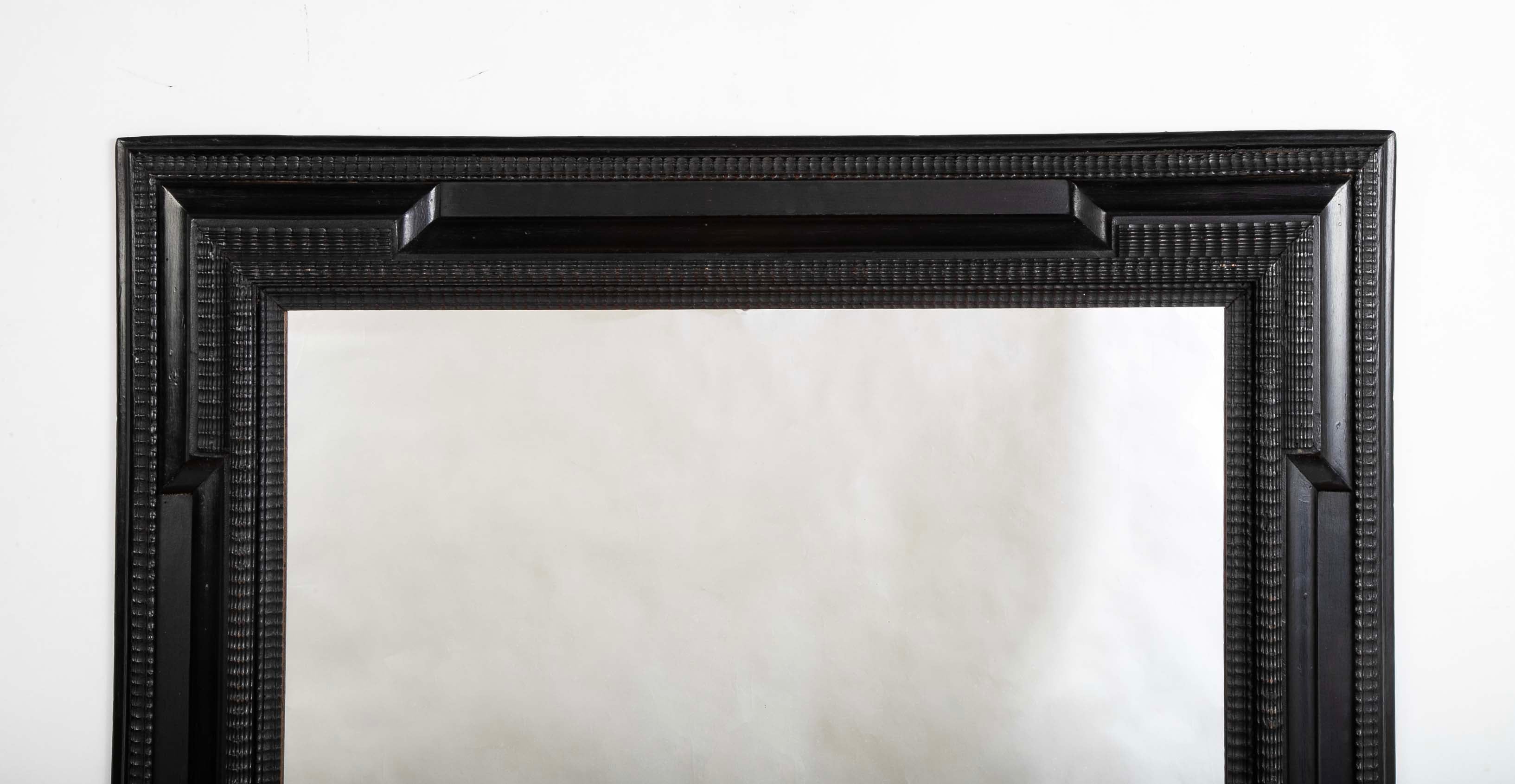 Ebonized Dutch Style Mirror