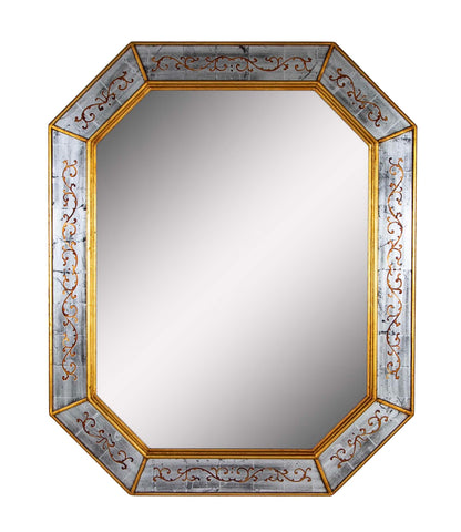 Maison Jansen Octagonal Eglomise Mirror