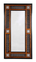 Mahogany & Mother-of-Pearl Framed Mirror for Liberty & Co Retail