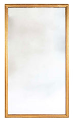 Large Rectangular French Gilt Mirror
