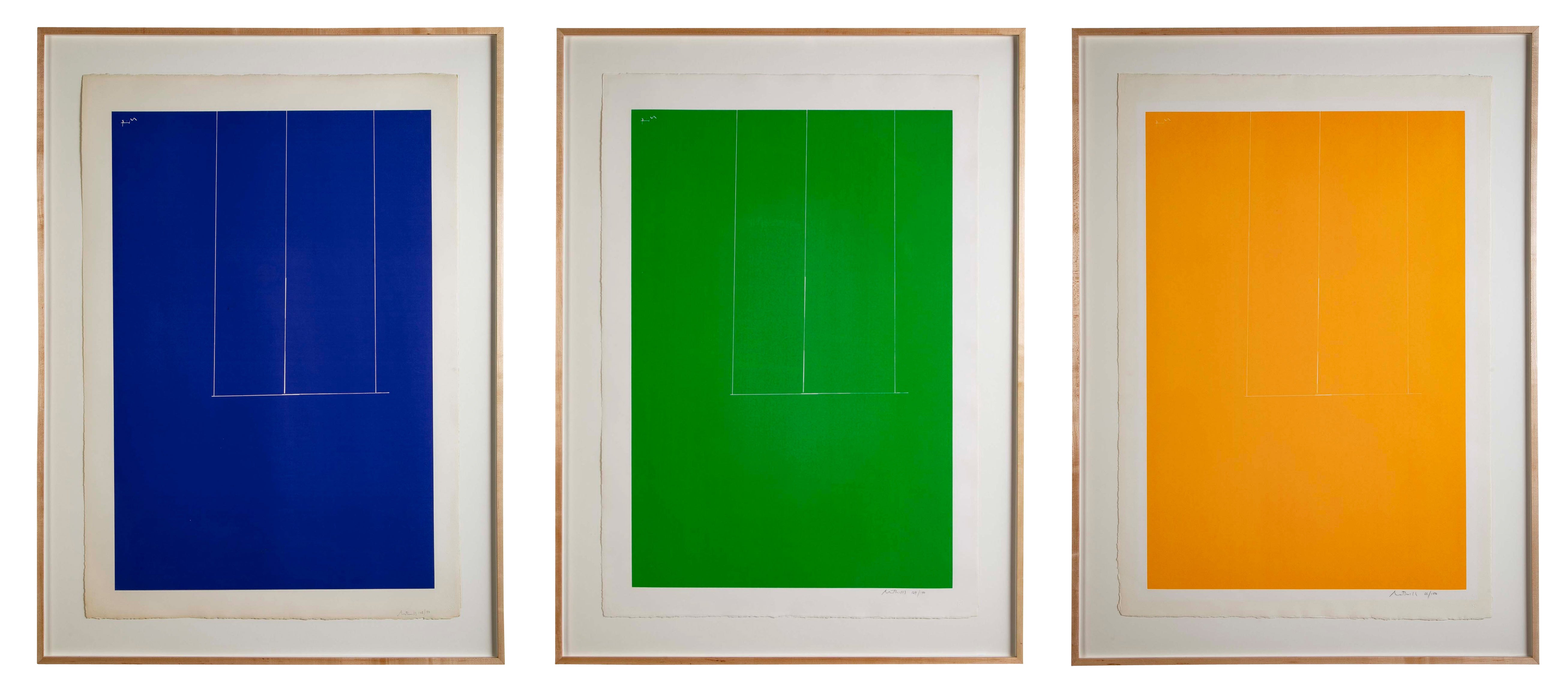 Suite of Three Silkscreens by Robert Motherwell, "London Series I" 1970-1971