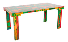 A Unique Painted Dining Table by Jim Partridge and Nick Bodimeade