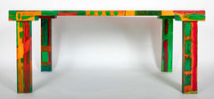 A Unique Painted Dining Table by Jim Partridge and Nick Bodimeade