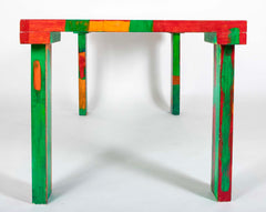 A Unique Painted Dining Table by Jim Partridge and Nick Bodimeade
