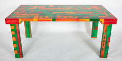 A Unique Painted Dining Table by Jim Partridge and Nick Bodimeade