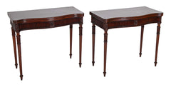 Pair of Mahogany Games Tables