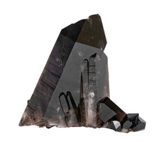 Black Quartz Crystal Cluster