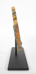 A Jasper Slab Fossil on Custom Stand