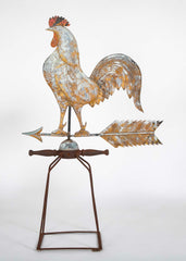 Large Copper Rooster Weathervane - Probably by J W Fisher & Co. New York, NY