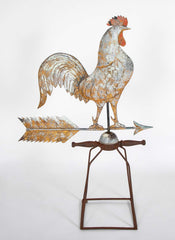 Large Copper Rooster Weathervane - Probably by J W Fisher & Co. New York, NY