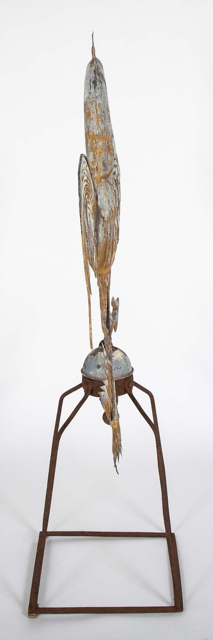 Large Copper Rooster Weathervane - Probably by J W Fisher & Co. New York, NY