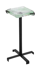 French Iron & Glass Occasional Table in the Style of Jacques Adnet