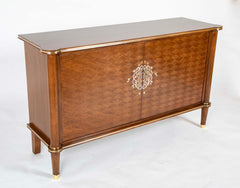 A Jules Leleu Blonde Mahogany Veneered Sideboard