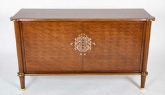 A Jules Leleu Blonde Mahogany Veneered Sideboard