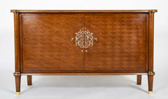 A Jules Leleu Blonde Mahogany Veneered Sideboard