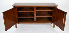 A Jules Leleu Blonde Mahogany Veneered Sideboard
