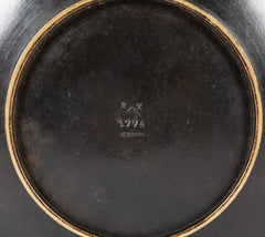 A Just Andersen Bronze Dish with Incised Ring on Rim