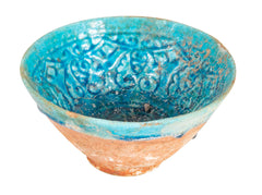 10th Century Near East Conical Form Bowl with Turquoise Glaze