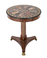 19th Century Regency Pietra Dura Specimen Table