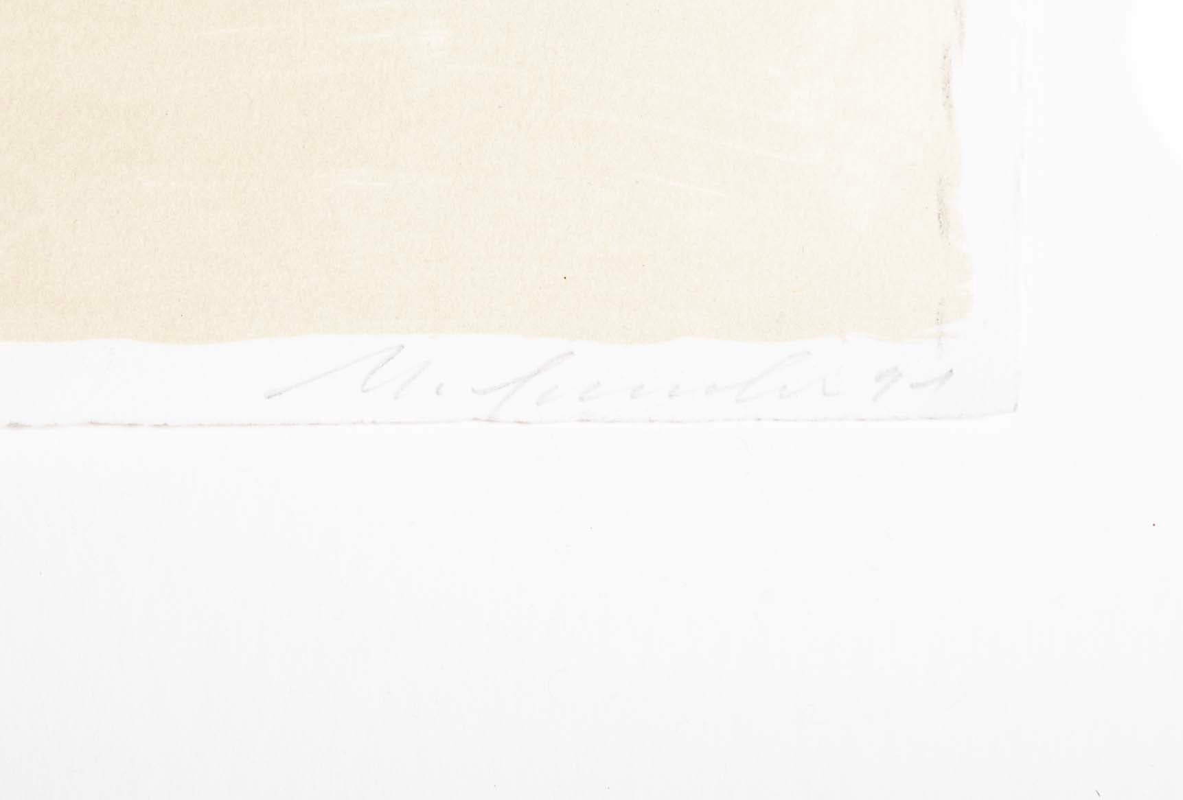 Spescha Matias "Untitled" Color Lithograph on Wove Paper