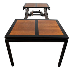Michael Taylor Black Lacquer & Birch Dining Table for Baker