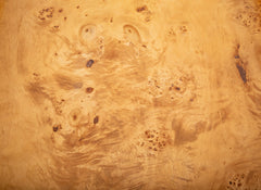 A Chrome and Burlwood Tray Table in the Style of Milo Baughman