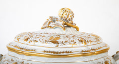 Le Tallec French Porcelain Covered Tureen in the Baroque Style