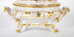 Le Tallec French Porcelain Covered Tureen in the Baroque Style