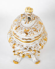 Le Tallec French Porcelain Covered Tureen in the Baroque Style
