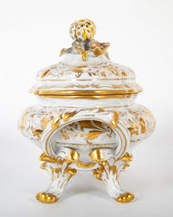 Le Tallec French Porcelain Covered Tureen in the Baroque Style