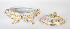 Le Tallec French Porcelain Covered Tureen in the Baroque Style