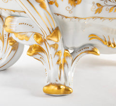 Le Tallec French Porcelain Covered Tureen in the Baroque Style