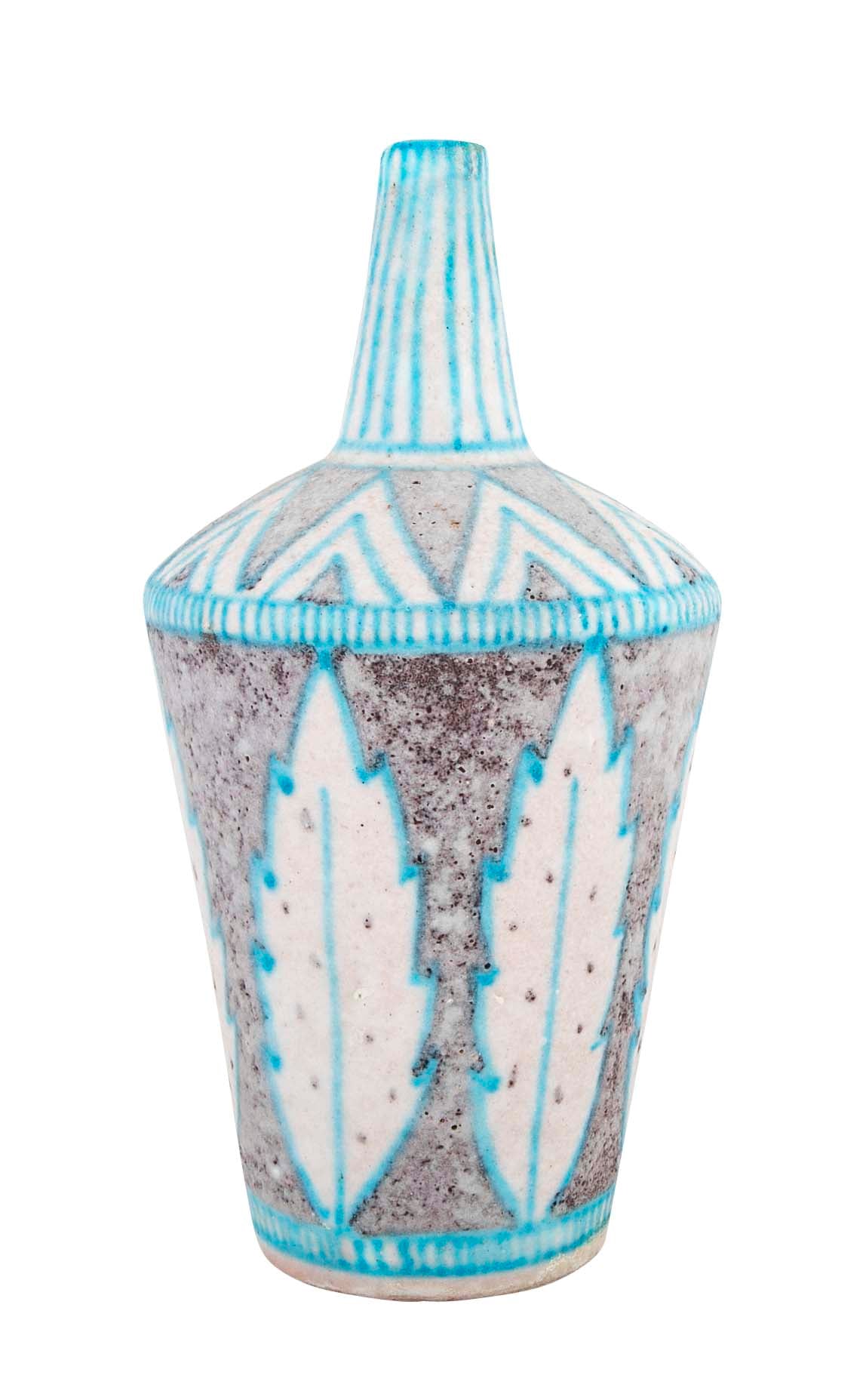 Mid-Century Glazed Italian Stoneware Vase by C.A.S Vietri