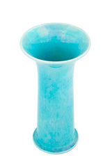 English Ruskin Pottery Turquoise Glazed Vase with Flared Rim