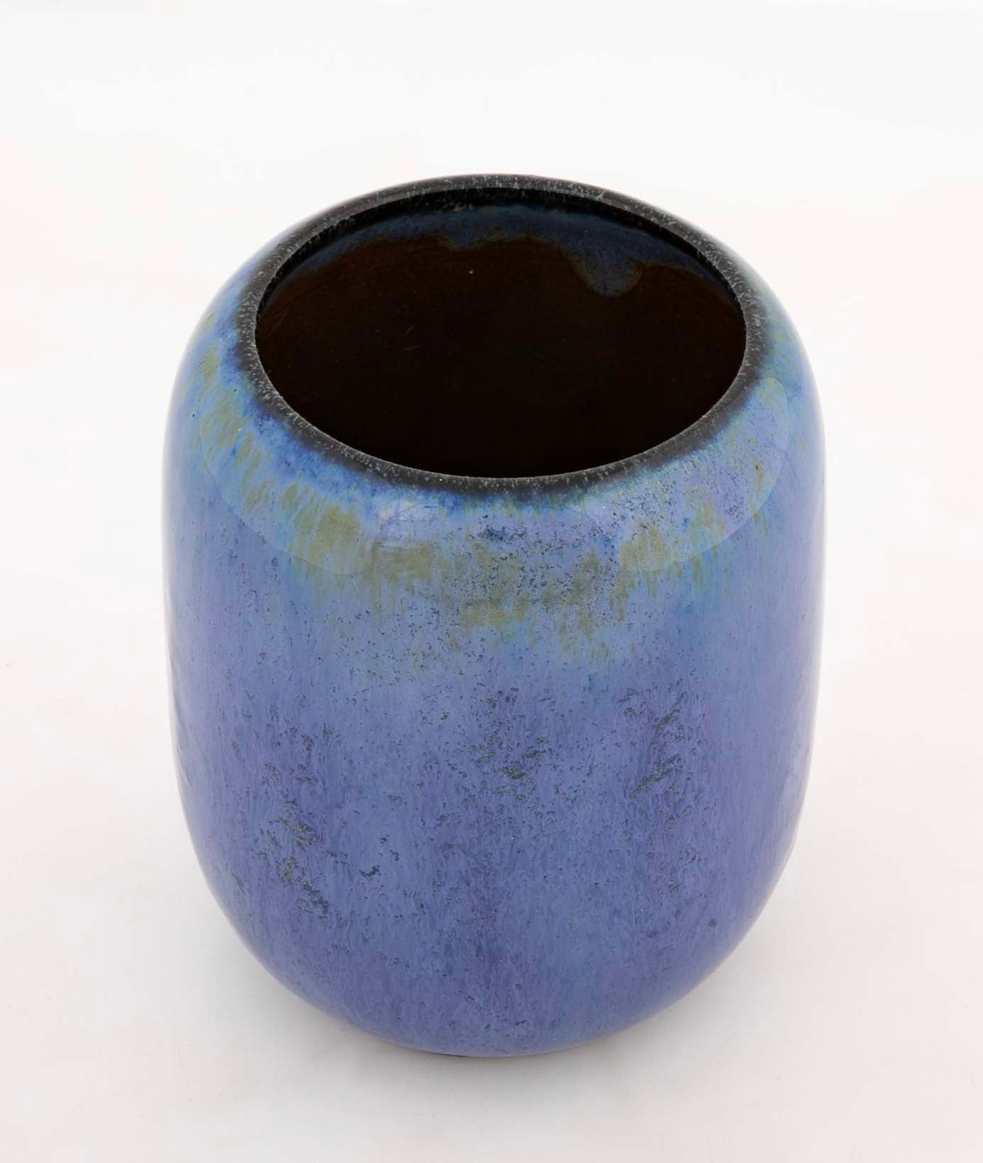 Fulper Art Pottery Blue Glazed Ceramic Vase