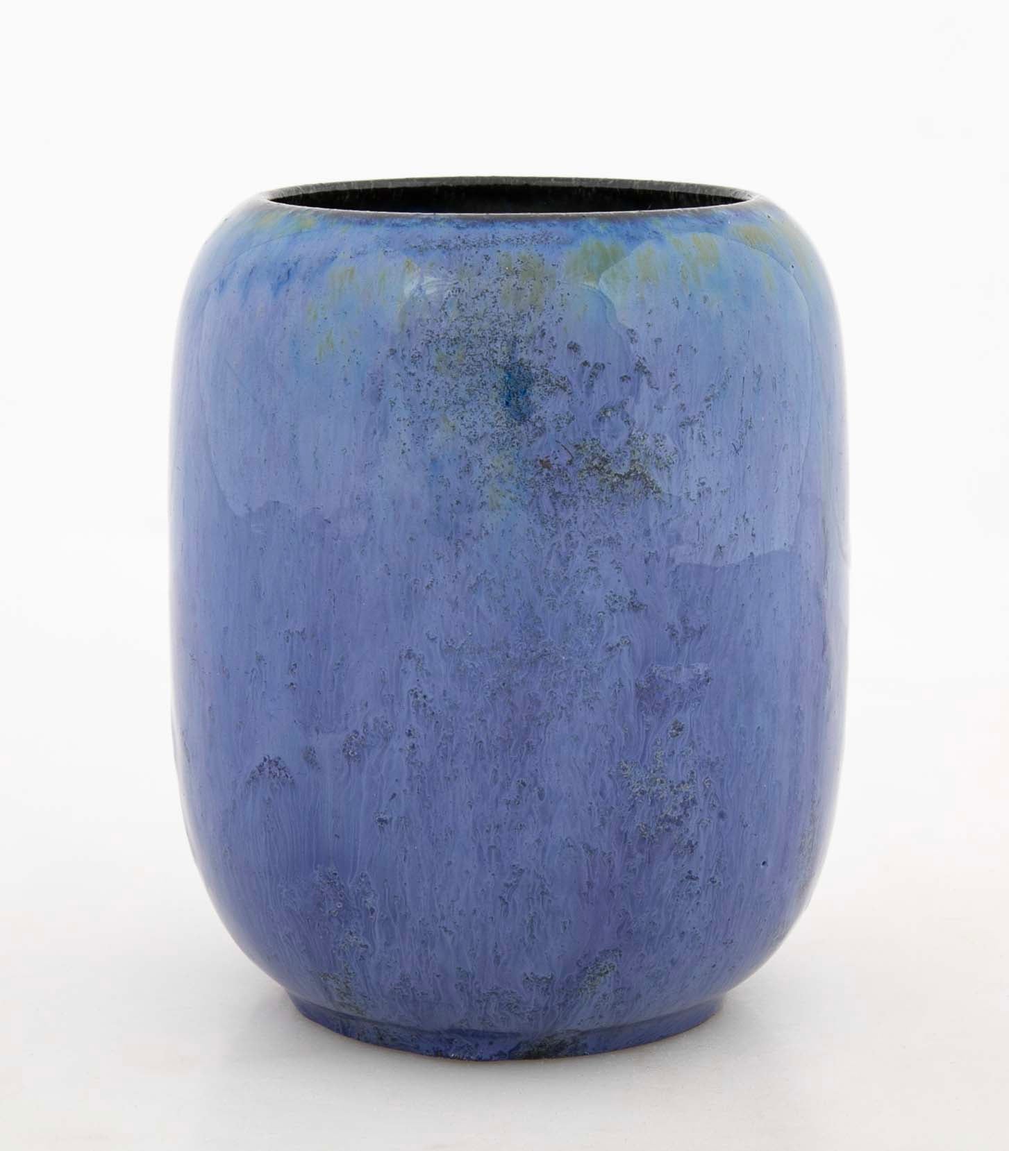 Fulper Art Pottery Blue Glazed Ceramic Vase