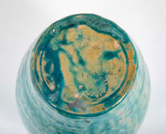 Baluster Form Pewabic Pottery Vase with Vibrant Iridescent Glaze