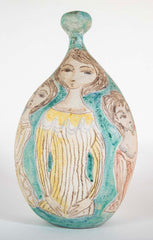 "Ronde de Jeunes Femmes, 1956" Pyriform Ceramic Vase by Marcello Fantoni