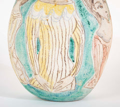 "Ronde de Jeunes Femmes, 1956" Pyriform Ceramic Vase by Marcello Fantoni