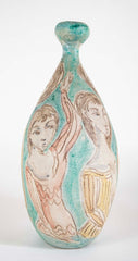 "Ronde de Jeunes Femmes, 1956" Pyriform Ceramic Vase by Marcello Fantoni