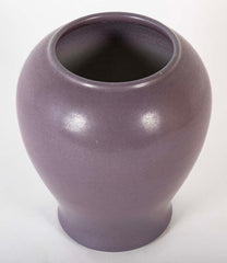 Marblehead Pottery Lavender Glazed Ovoid Pottery Vase