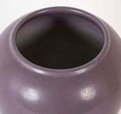 Marblehead Pottery Lavender Glazed Ovoid Pottery Vase
