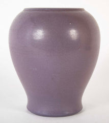 Marblehead Pottery Lavender Glazed Ovoid Pottery Vase