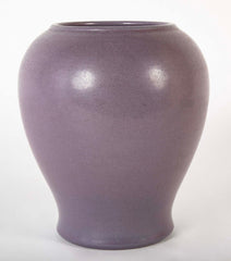 Marblehead Pottery Lavender Glazed Ovoid Pottery Vase