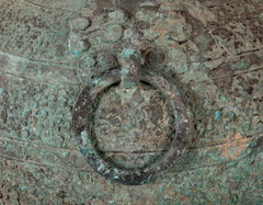 A Pair of Chinese "Warring States" Period Bronze Lidded Wine Vessels